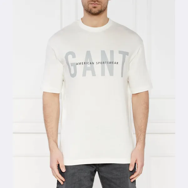 

Футболка стандартного кроя Gant, экрю