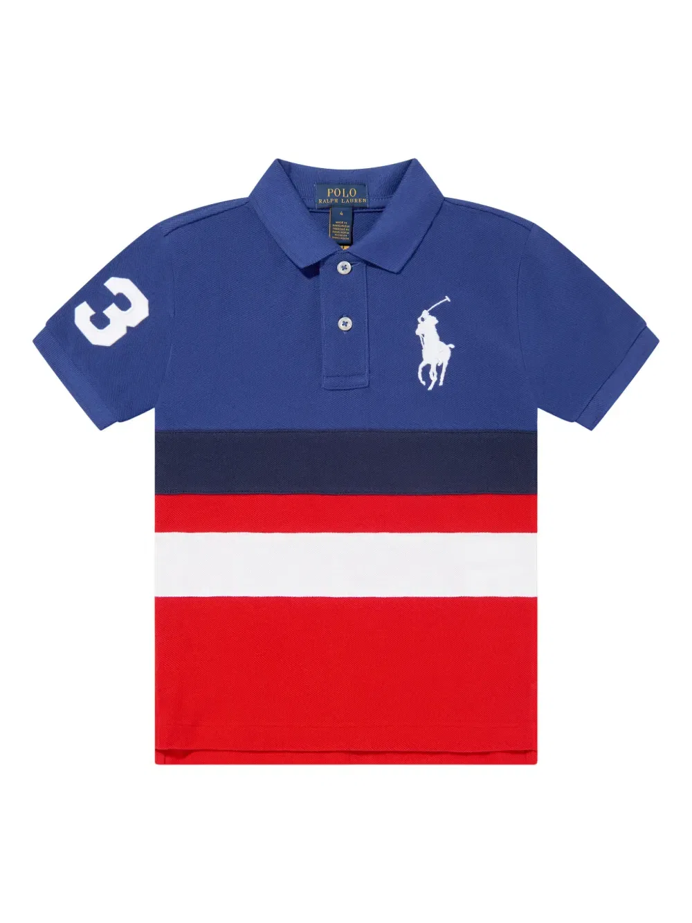 Рубашка поло с изображением пони Polo Ralph Lauren Kids, синий