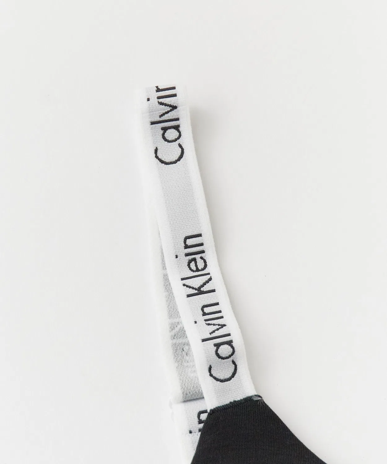 Бралетт Calvin Klein с логотипом на поясе, с чашечками, черный — фото 2