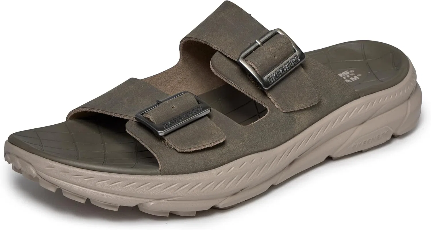 Сандалии с двумя пряжками, открытый нос, Skechers, Dktp Skechers USA Men's