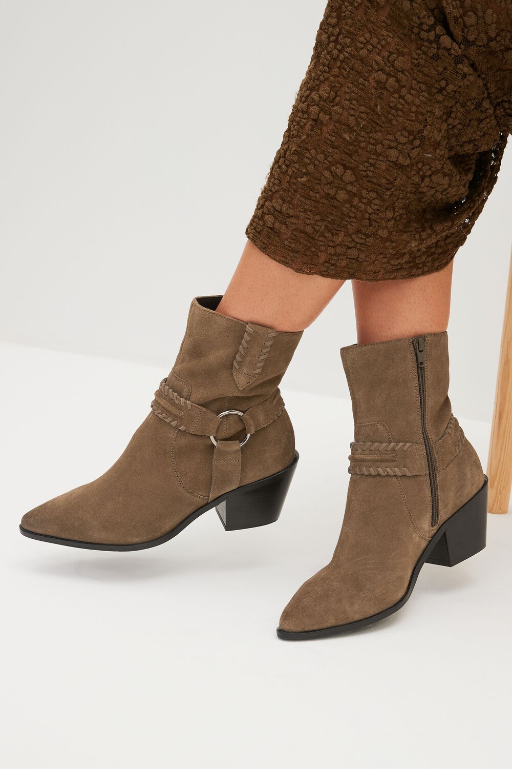 

Ботильоны Forever Comfort Western с уплотнительным кольцом Next, зеленый