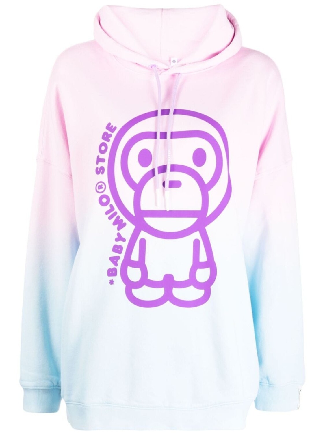 

Худи с принтом тай-дай *BABY MILO STORE BY *A BATHING APE, розовый