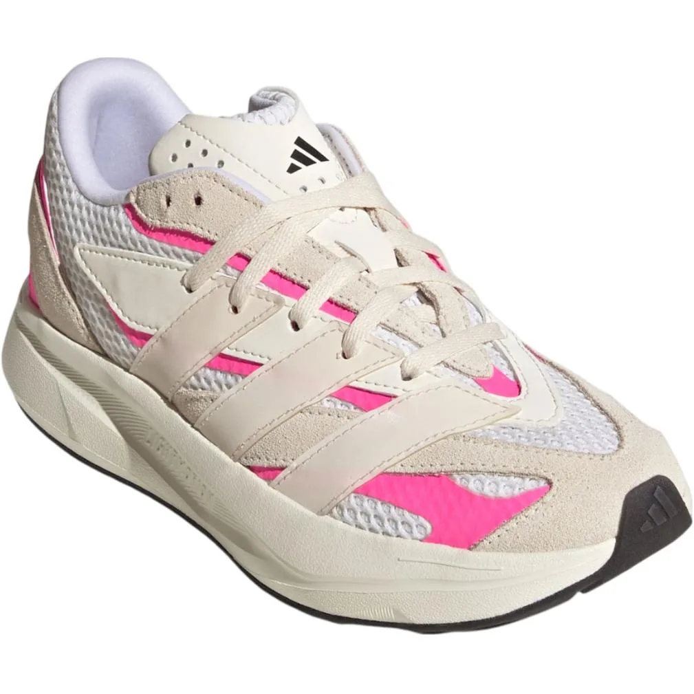 Adidas LIGHTBLAZE дышащие противоскользящие низкие кроссовки для детей Ecru/Magic White/Transparent Pink — фото 4