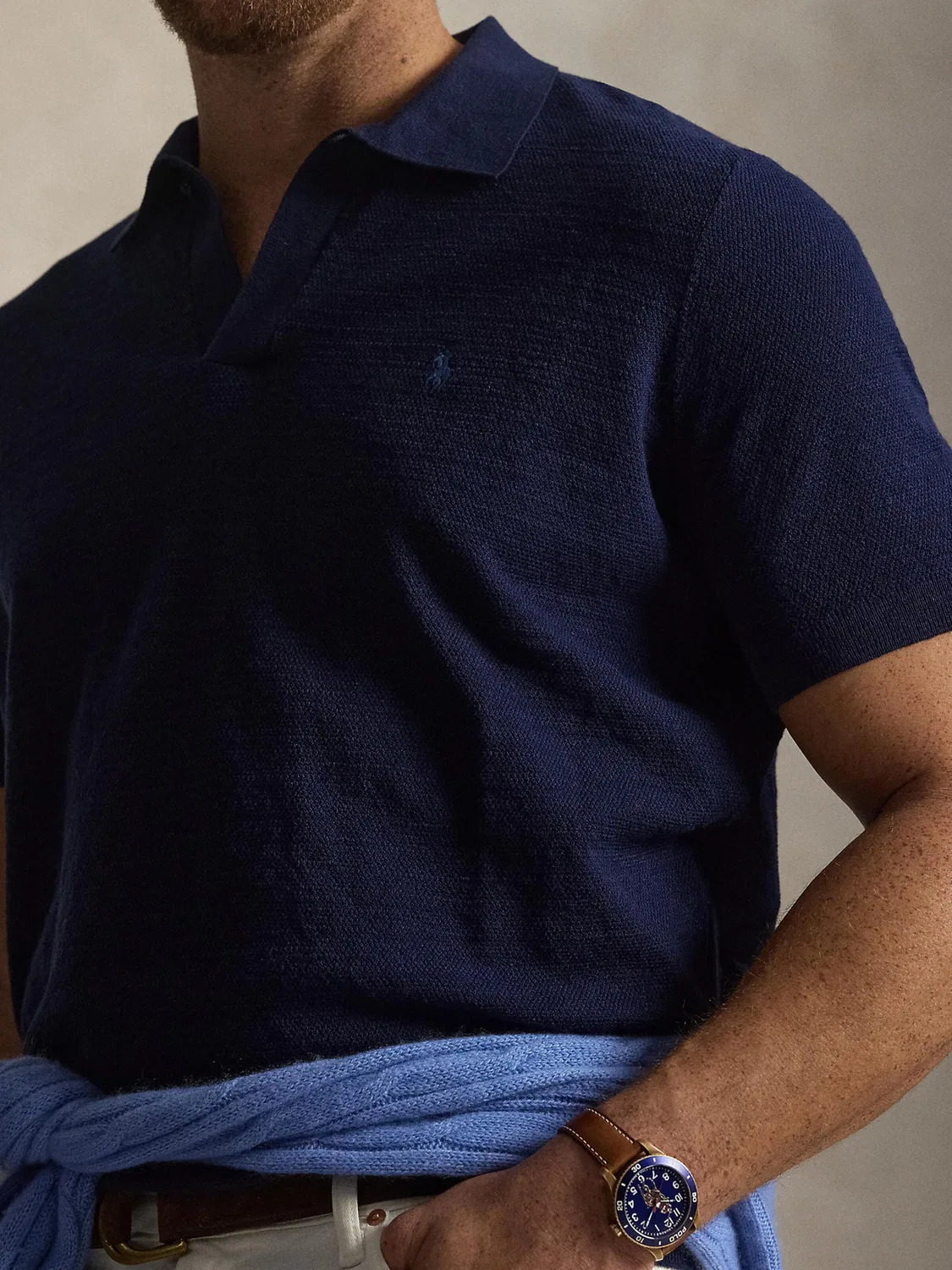 Рубашка Polo Ralph Lauren Big & Tall, Dark Blue — фото 2