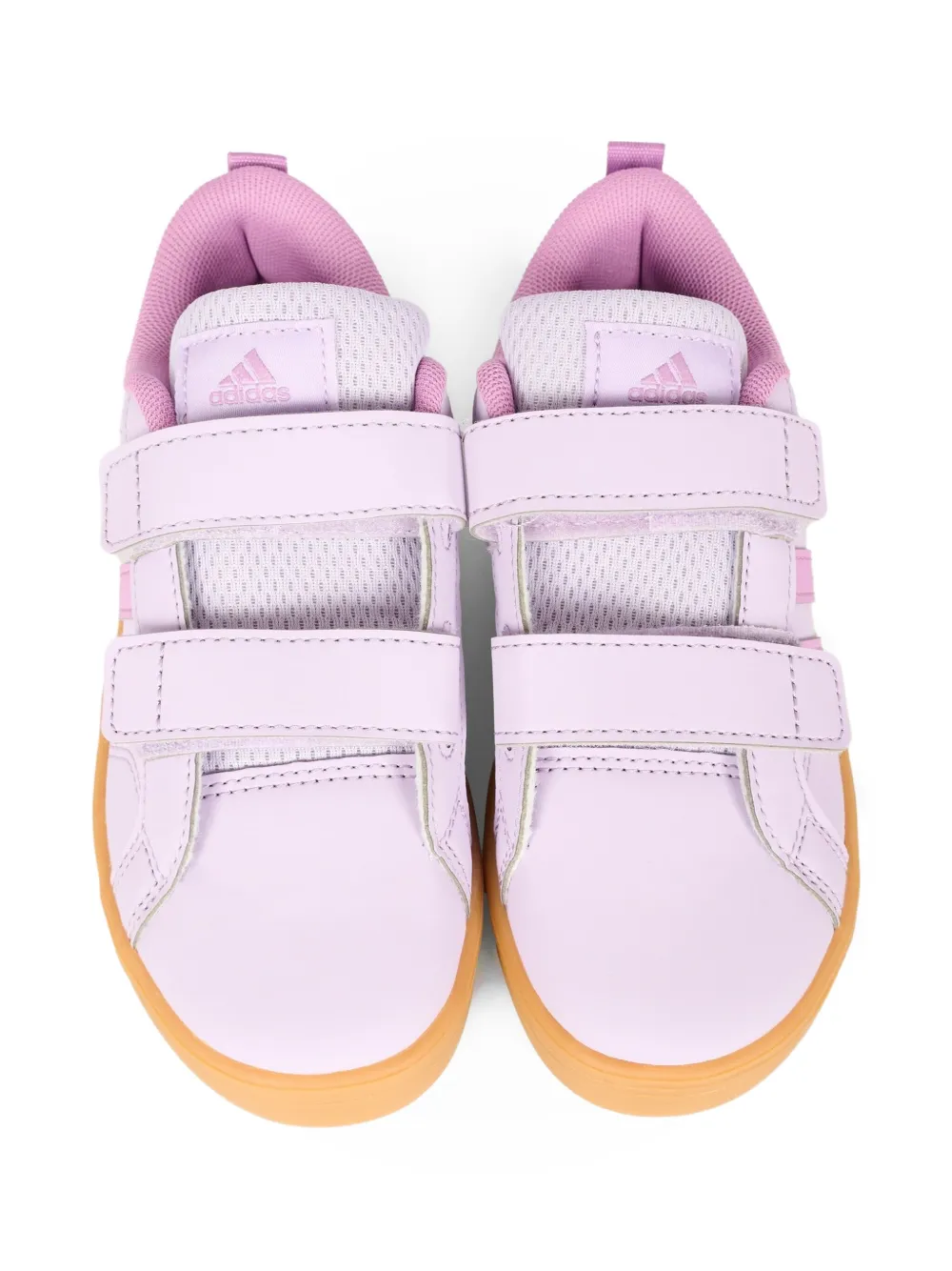 Кроссовки на липучках Adidas Kids, розовый — фото 4