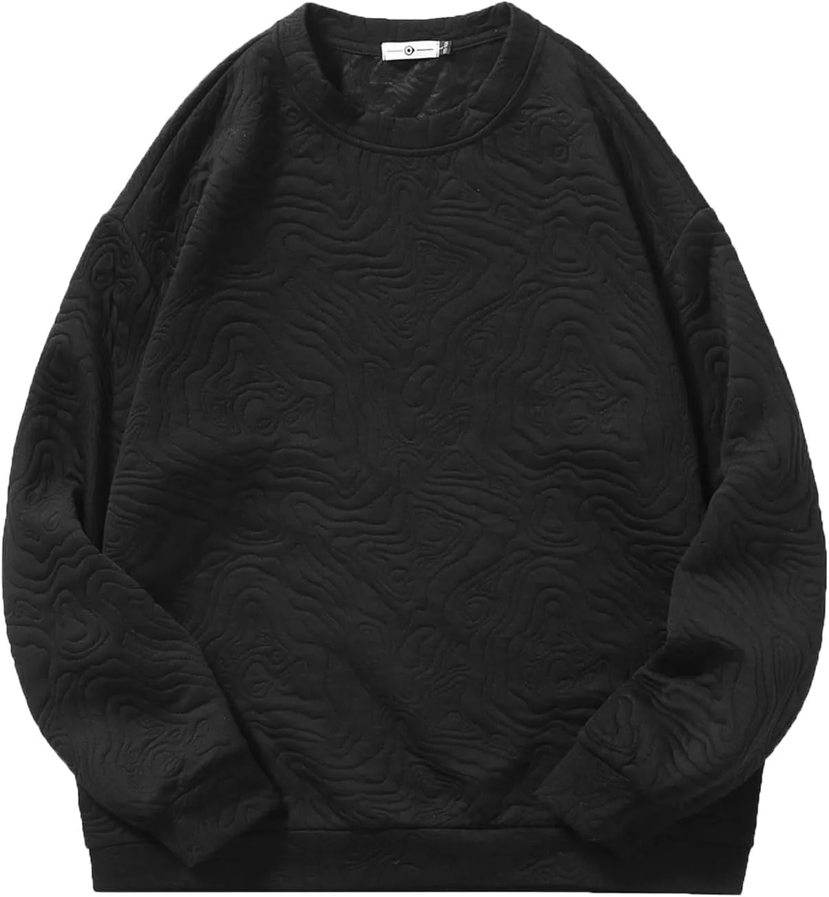 Мужской свитшот Y2K Stereogram Print Crewneck