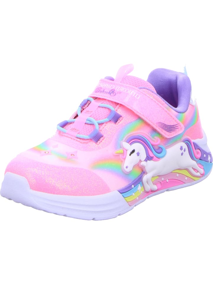 

Кроссовки на шнуровке Skechers, цвет pink/multi