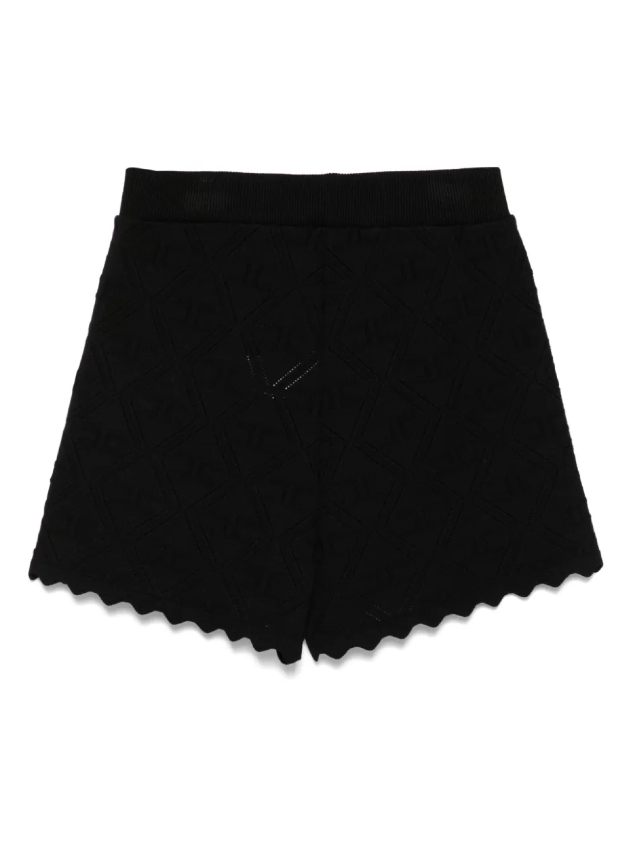 Шорты с жаккардовым логотипом Elisabetta Franchi La Mia Bambina, черный — фото 2