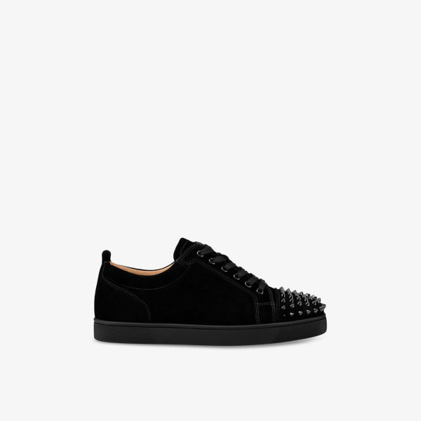 

Кроссовки замшевые Christian Louboutin Louis, черный / красный