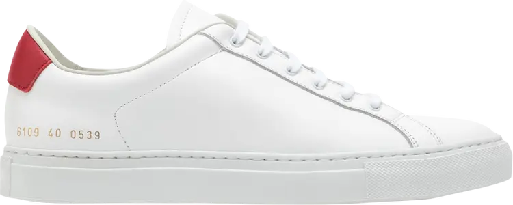 

Кроссовки Common Projects Wmns Retro Low 'White Red', белый