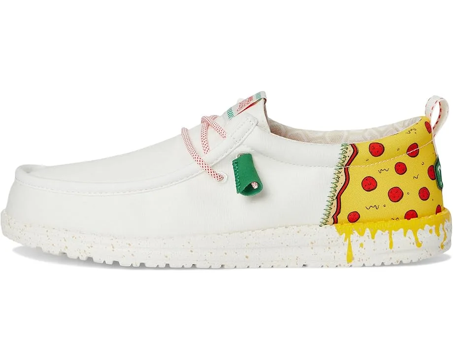 Кроссовки Hey Dude Wally Funk TMNT Pizza, White/Red — фото 4