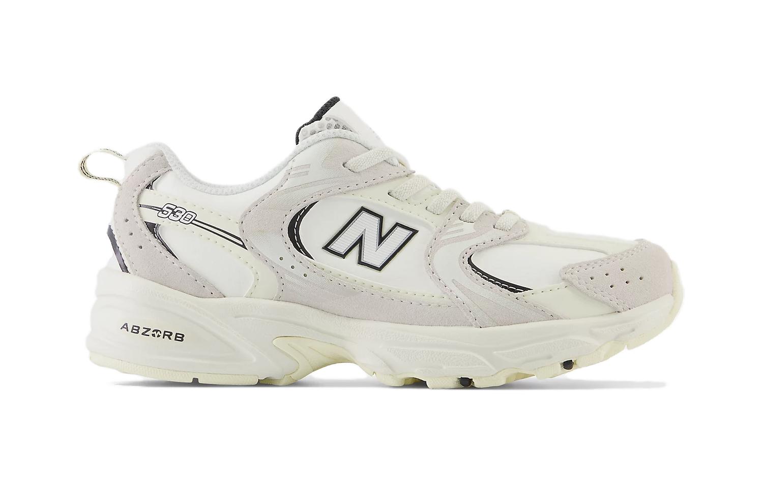 New Balance 530 Anti-Kick Низкие детские кроссовки Ecru для детей 3-7 лет — фото 2