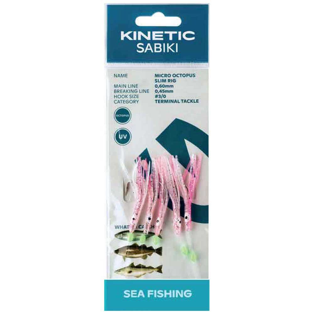 

Оснастки Kinetic Sabiki Micro Octopus Slim, прозрачный