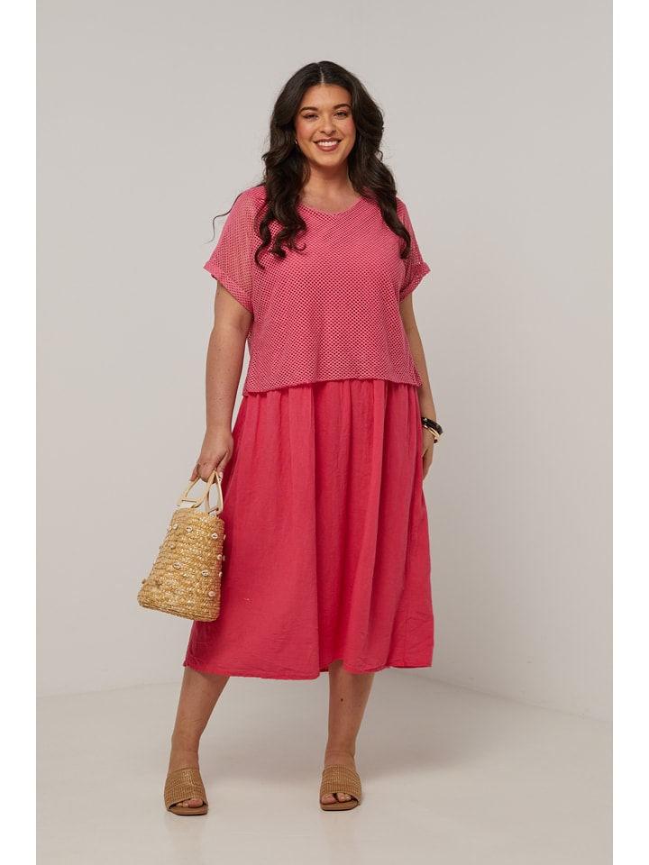 

Длинное платье Curvy Lady, розовый