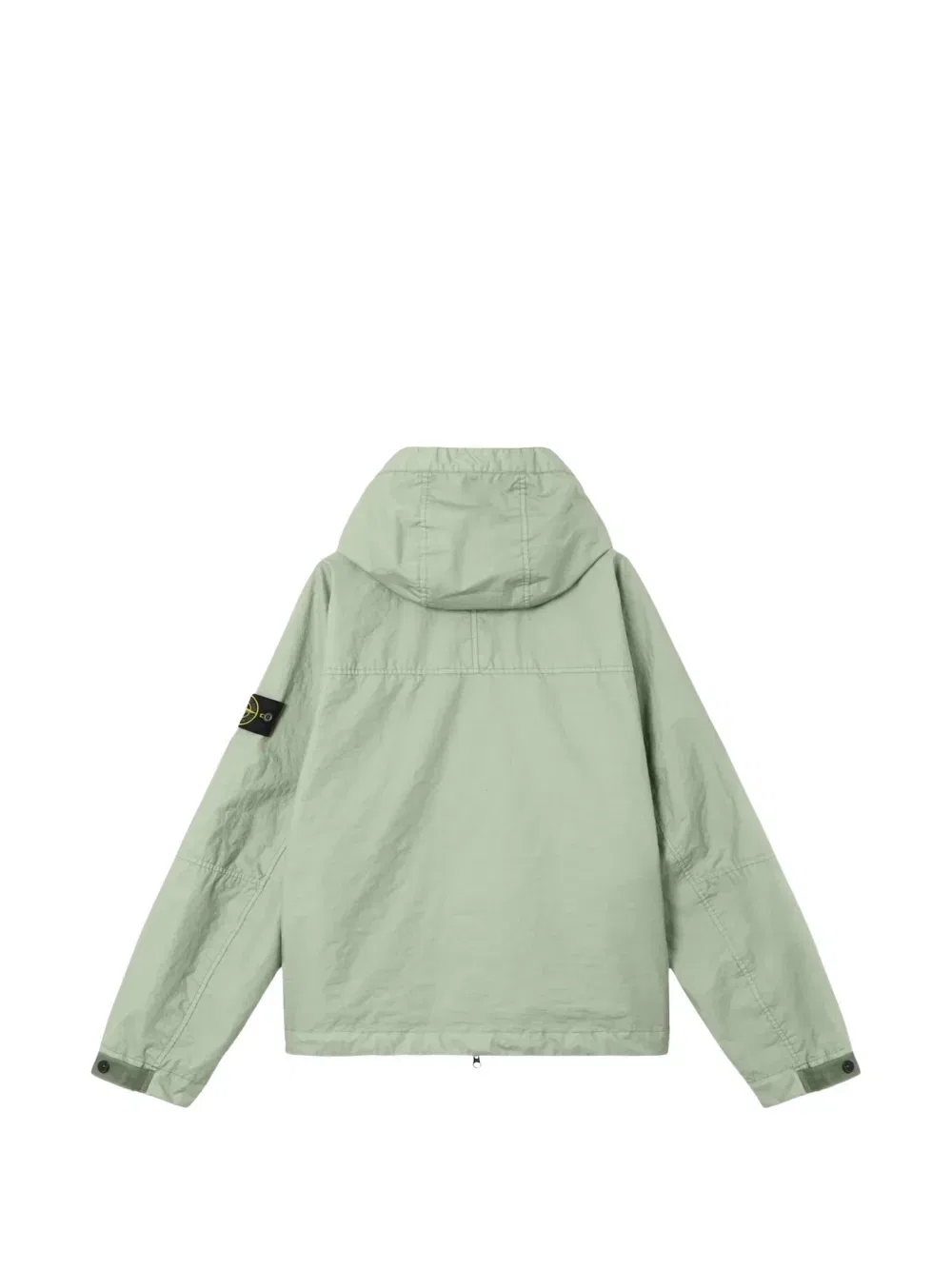 Парка с капюшоном и нашивкой-логотипом Stone Island, зеленый — фото 4