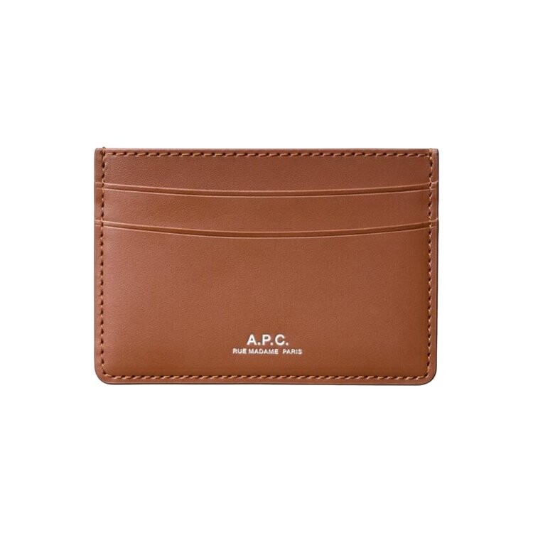 

Картхолдер A.P.C. Andre Card Holder, цвет Hazelnut
