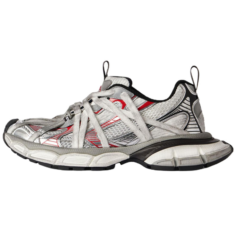 Balenciaga 3XL Extreme Laces B Low top Chunky кроссовки женские Silver