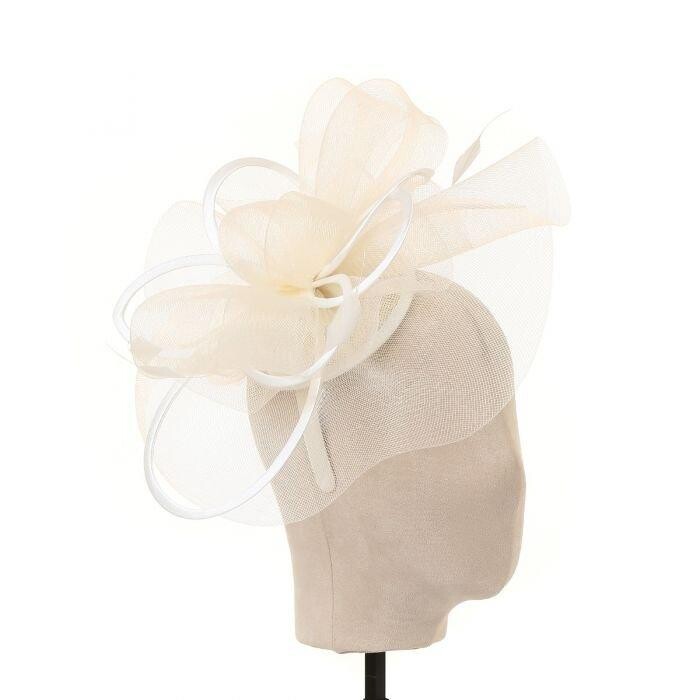 

Простая нежная сетчатая фурнитура с перьями. PEACH ACCESSORIES, белый