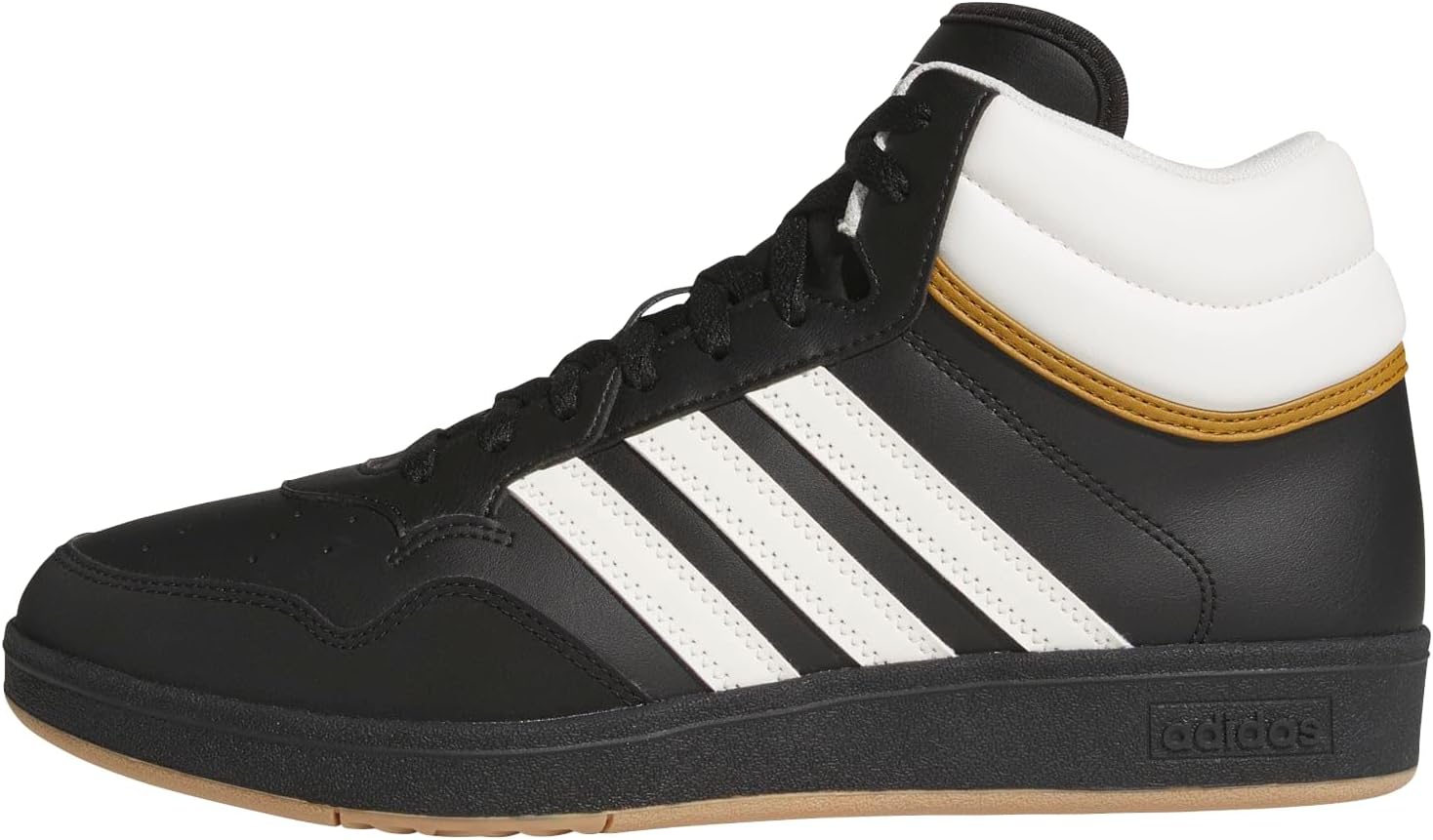 

Кроссовки Adidas Unisex-Adult Hoops 4.0 Mid Top, белый/черный/бронзовый
