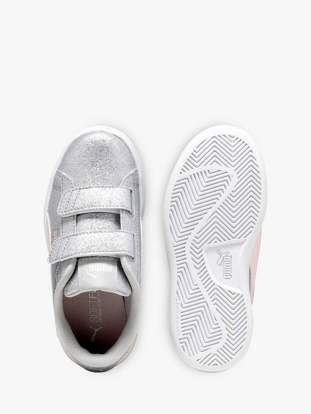 Детские кроссовки Smash 3.0 Glam PS Riptape PUMA, Silver — фото 4