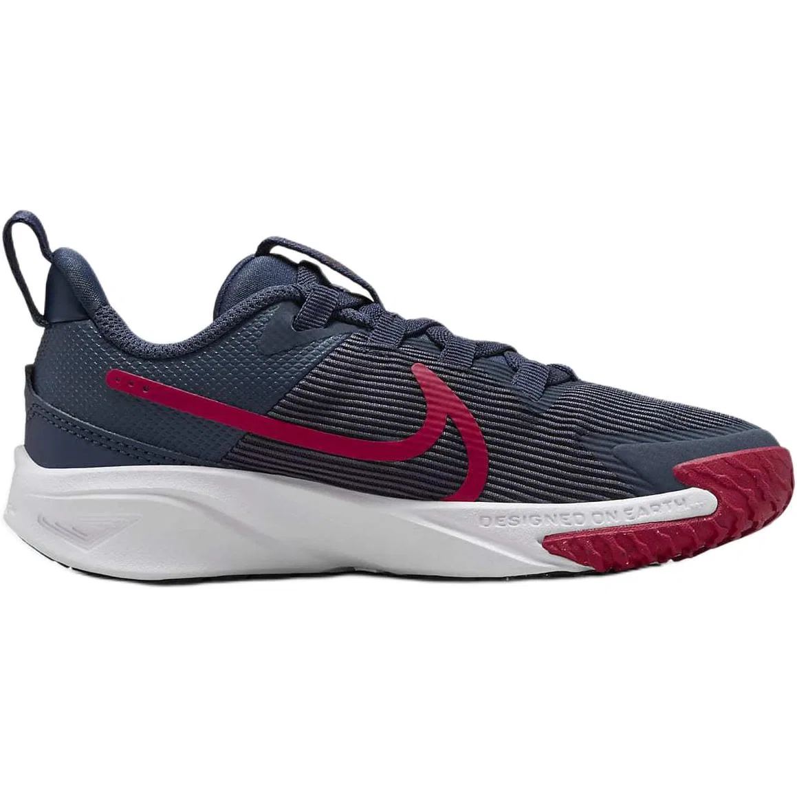 Детские кроссовки для бега Star Runner 4 Cushioning Rebound Low top, синие с красным, для детей 3-7 лет Nike, Thunder Blue/Black/White/Gym Red — фото 3