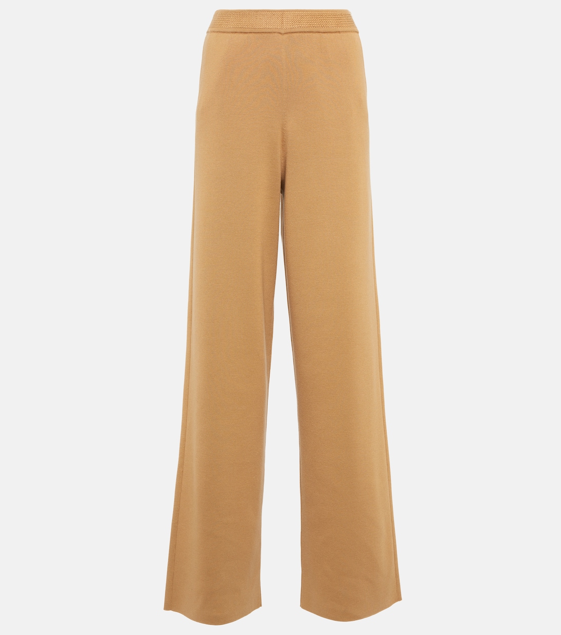 

Брюки с высокой талией из хлопка и шелка Loro Piana, Golden Spring