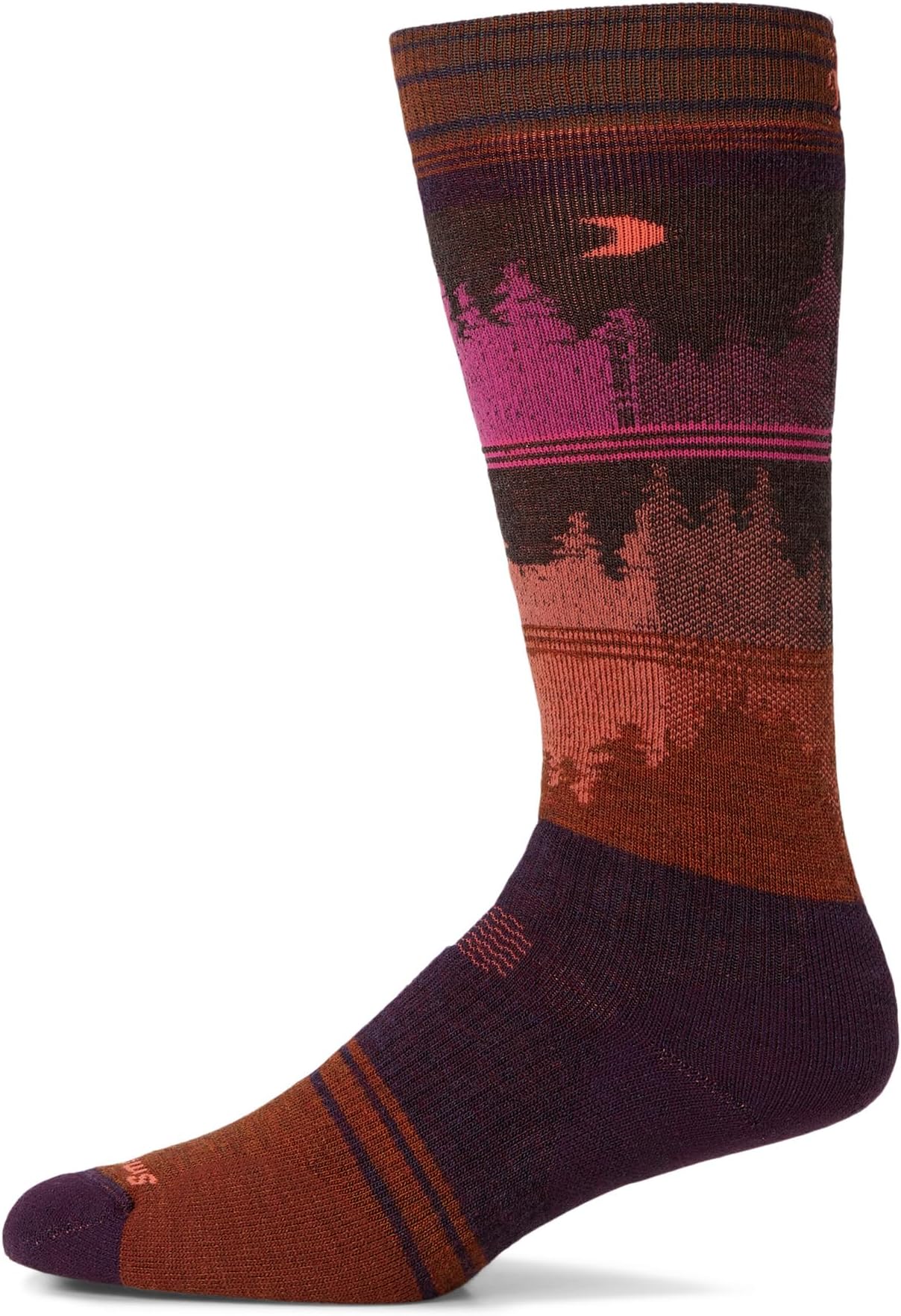 

Носки Smartwool Women's Snowboard Full Cushion Twilight Vista Over The Calf Socks, Purple Iris