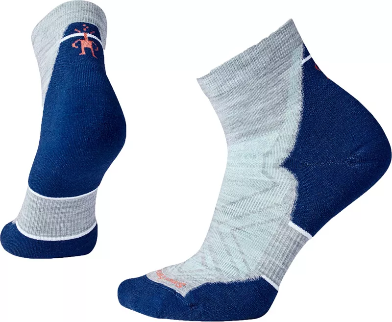 

Женские носки Smartwool для бега с мягкой подушечкой до щиколотки, светло-серый