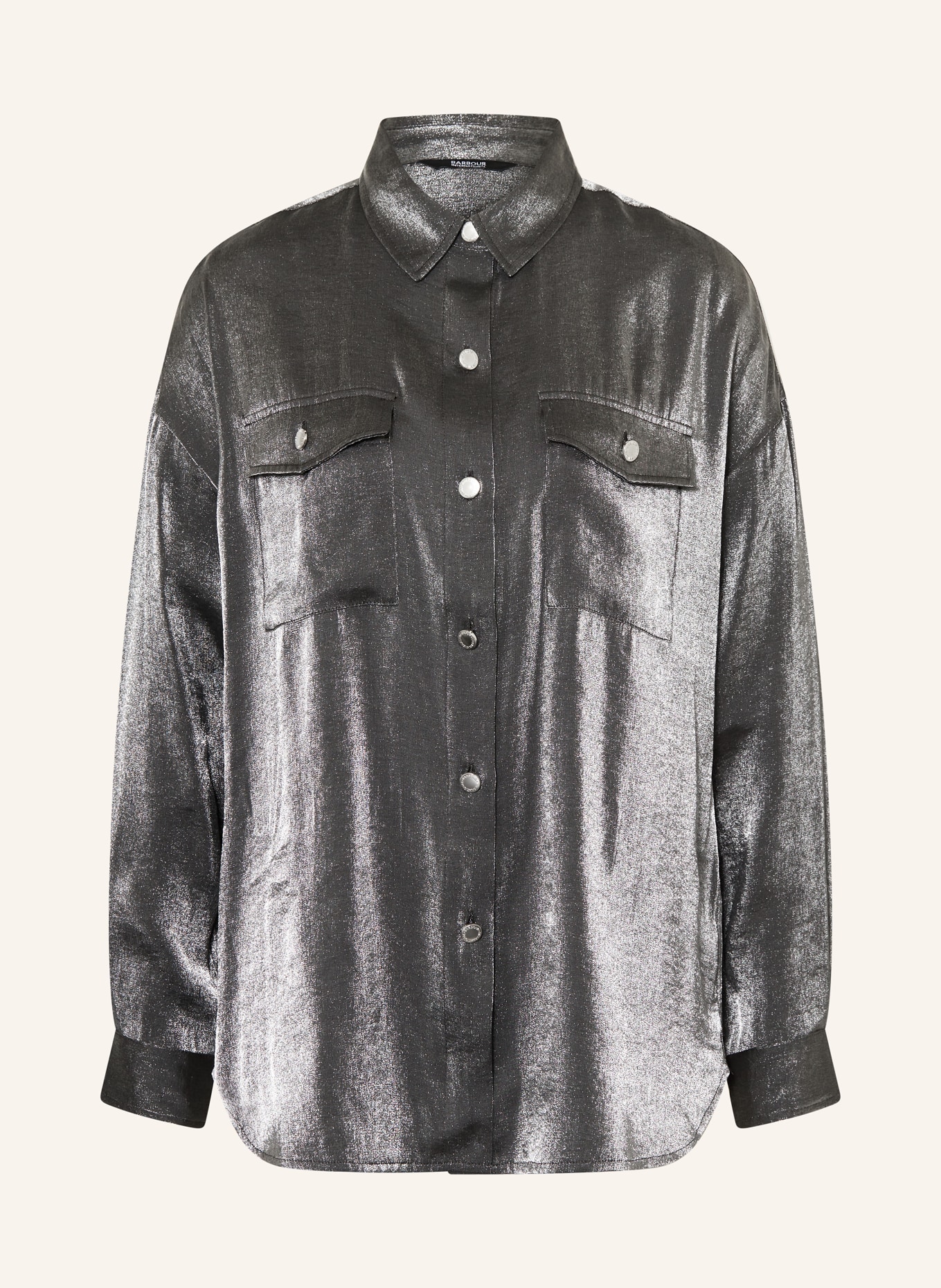 

Делла атласная блузка-рубашка Barbour International, мультиколор