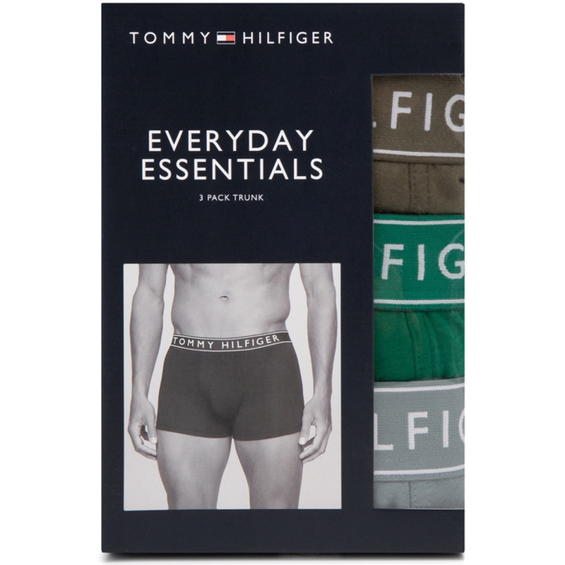 Мужские трусы 3 штуки Tommy Hilfiger, синий/черный/бежевый — фото 4