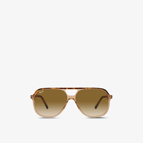 

RB2198 Солнцезащитные очки-авиаторы Bill в квадратной оправе из ацетата Ray-Ban, коричневый