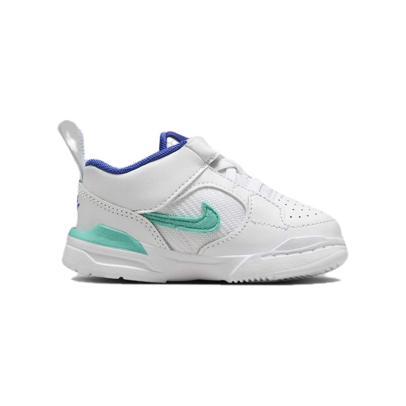 Кроссовки Stadium 90 Toddler TD Low-top белого/изумрудно-зеленого/оранжево-красного/королевского зеленого цвета Jordan, красный — фото 2