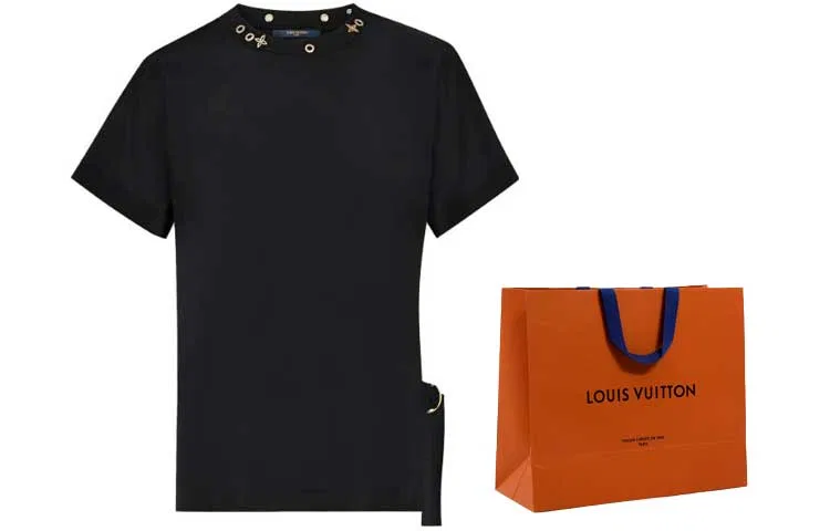Футболка с боковой застежкой LOUIS VUITTON, Shopping Bag Included