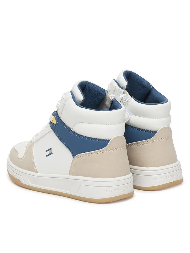 Tommy Hilfiger Высокие кроссовки на шнуровке T3X9-34364-1269 M белые — фото 3