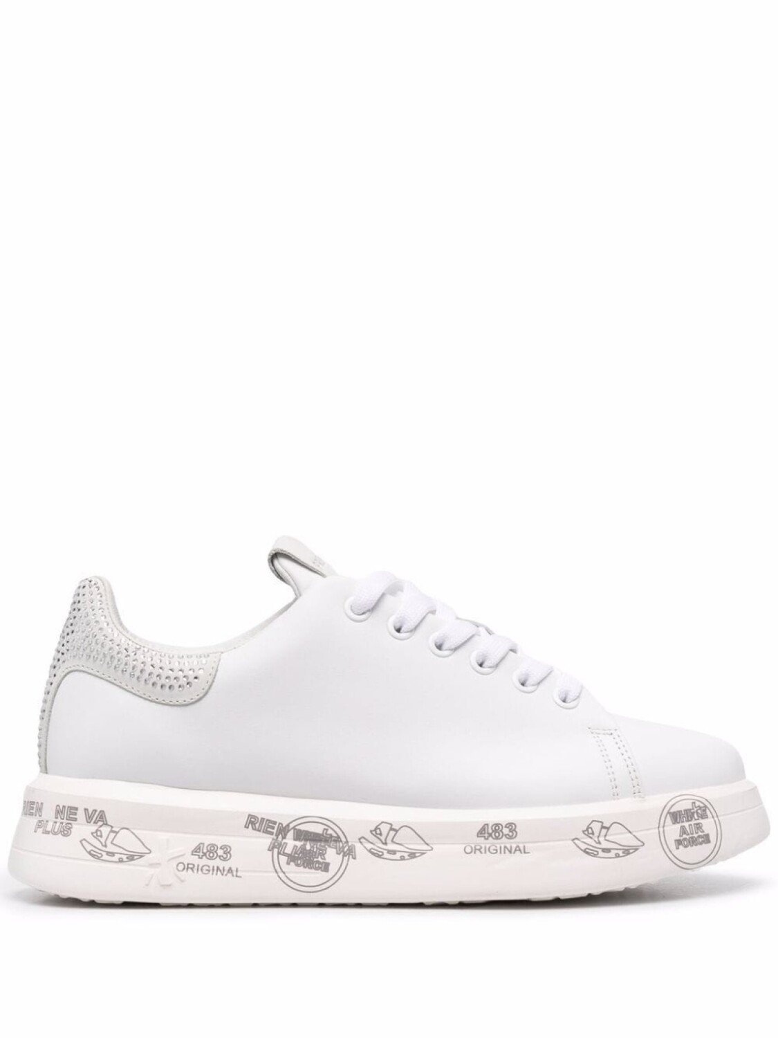 

Кроссовки Premiata Belle Crystals, белый