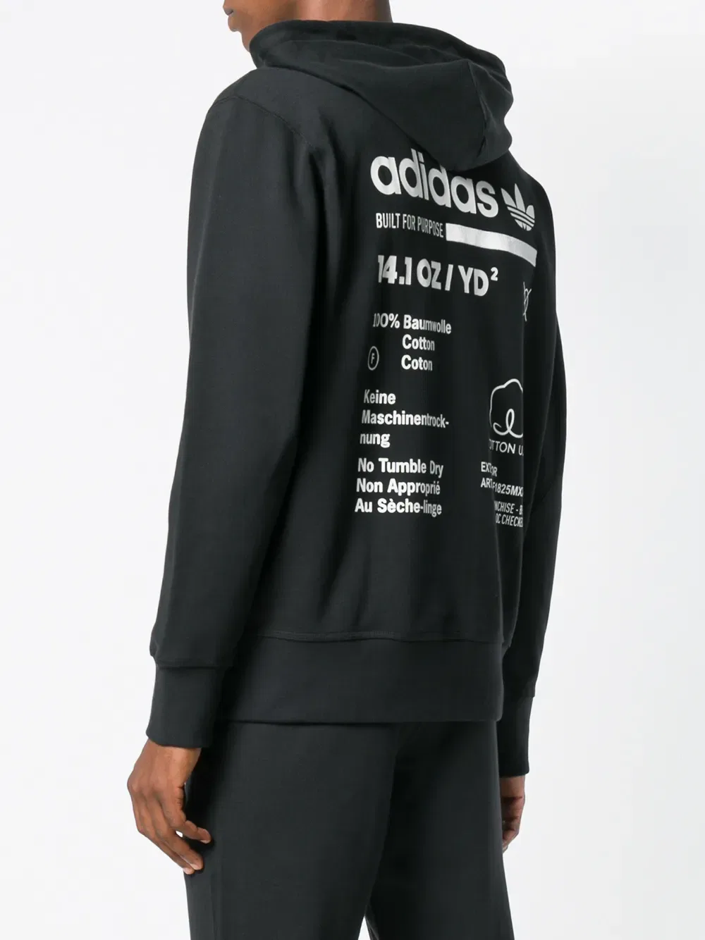 Худи Kaval Adidas, черный — фото 4