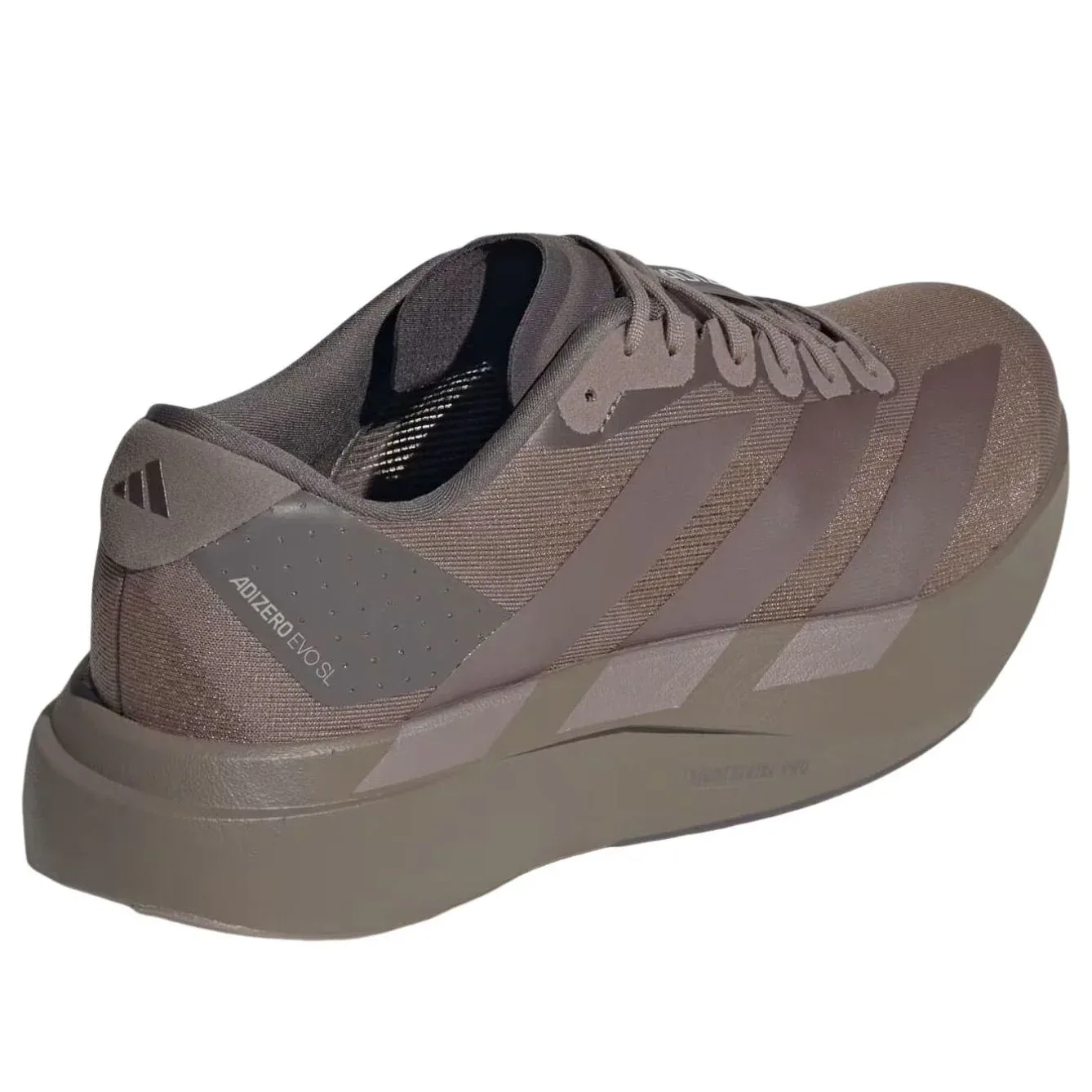 Кроссовки Adidas Adizero Evo SL 'Charcoal Coffee Met. Aurora Black', коричневый — фото 3