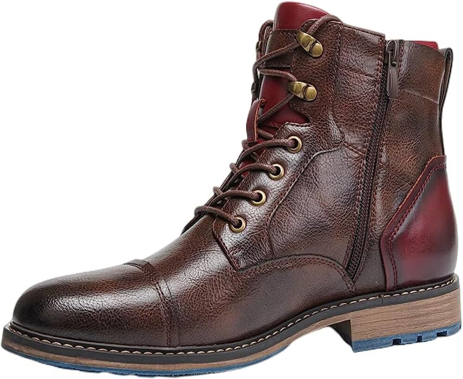 

Кожаные ботинки SWZEC Bordeaux Heritage, красный