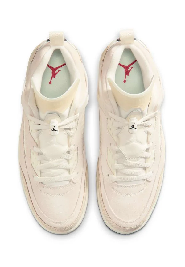 Низкие высокие кроссовки spizike Jordan, Sail/Black/Univ Red/Lt Khaki — фото 3
