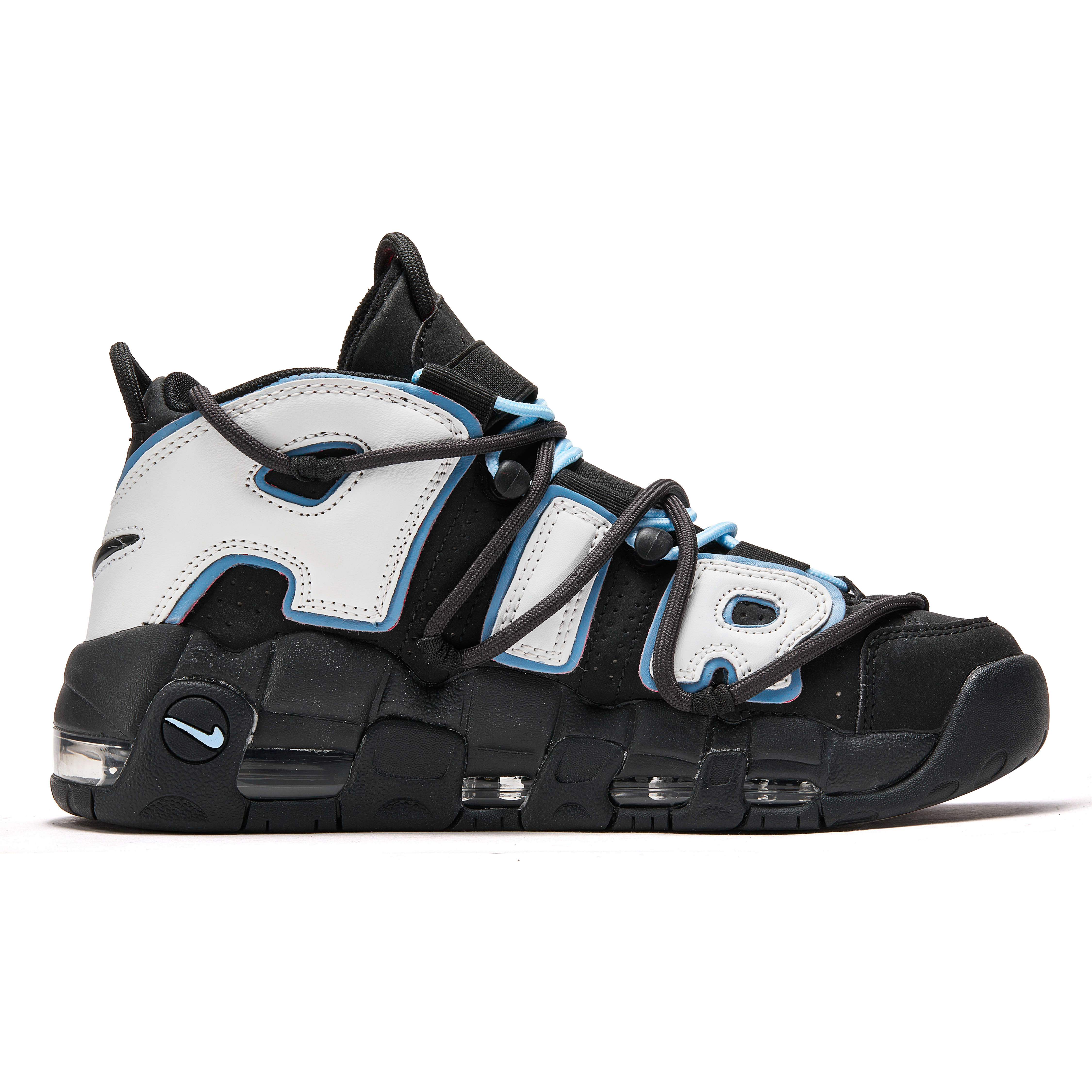 

Кроссовки Nike Air More Uptempo Vintage Basketball Shoes Women's Mid-top Black/Blue, черный/синий