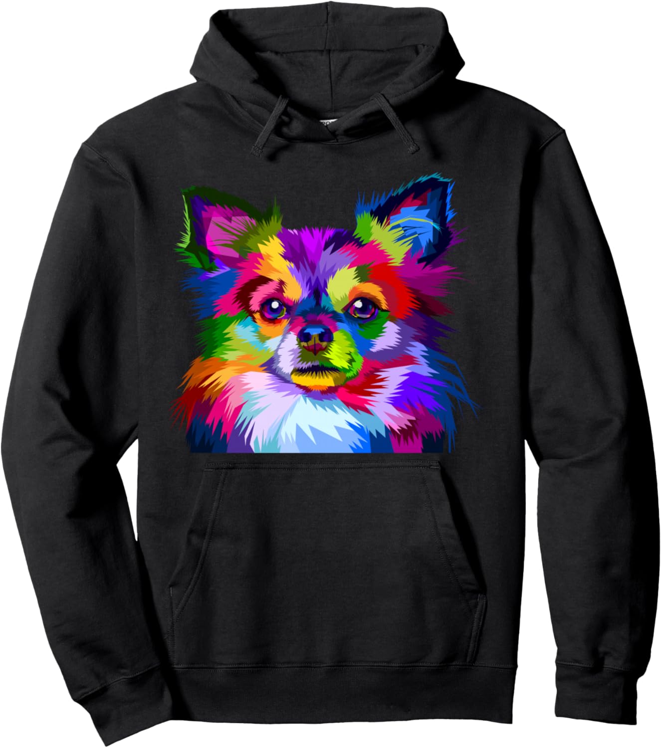 

Толстовка с изображением длинношерстного чихуахуа в стиле поп-арт, портрет для владельцев собак A Must-See For Dog Lovers: Chihuahua, Chichi, Hana, Hana, черный