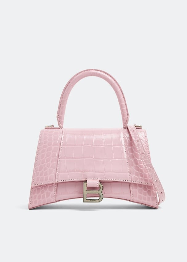 

Сумка Balenciaga Hourglass S Top-Handle, розовый