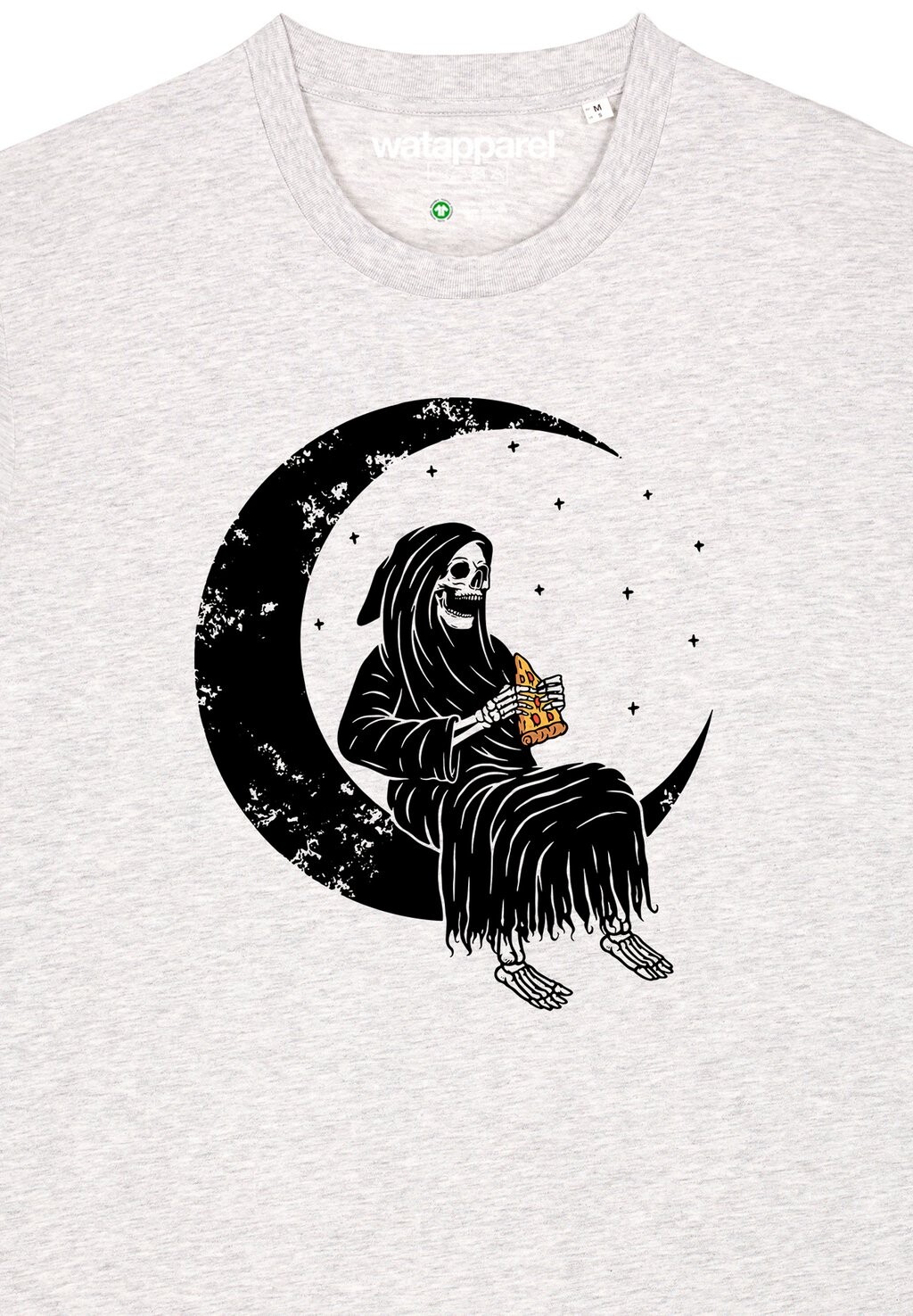

Футболка с принтом PIZZA FOR LIFE watapparel, серый