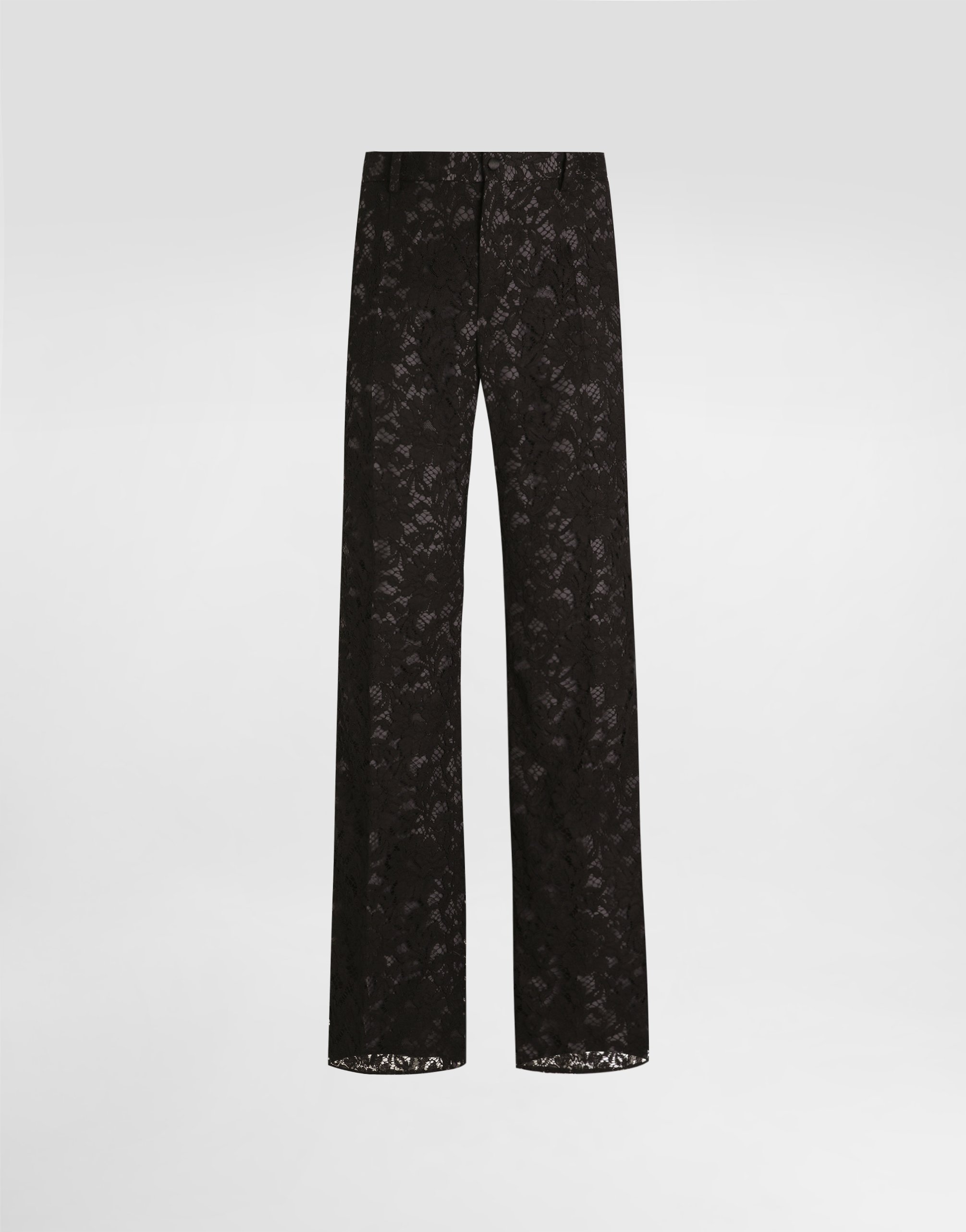 

Кружевные брюки на шелковой подкладке DOLCE & GABBANA, мультиколор