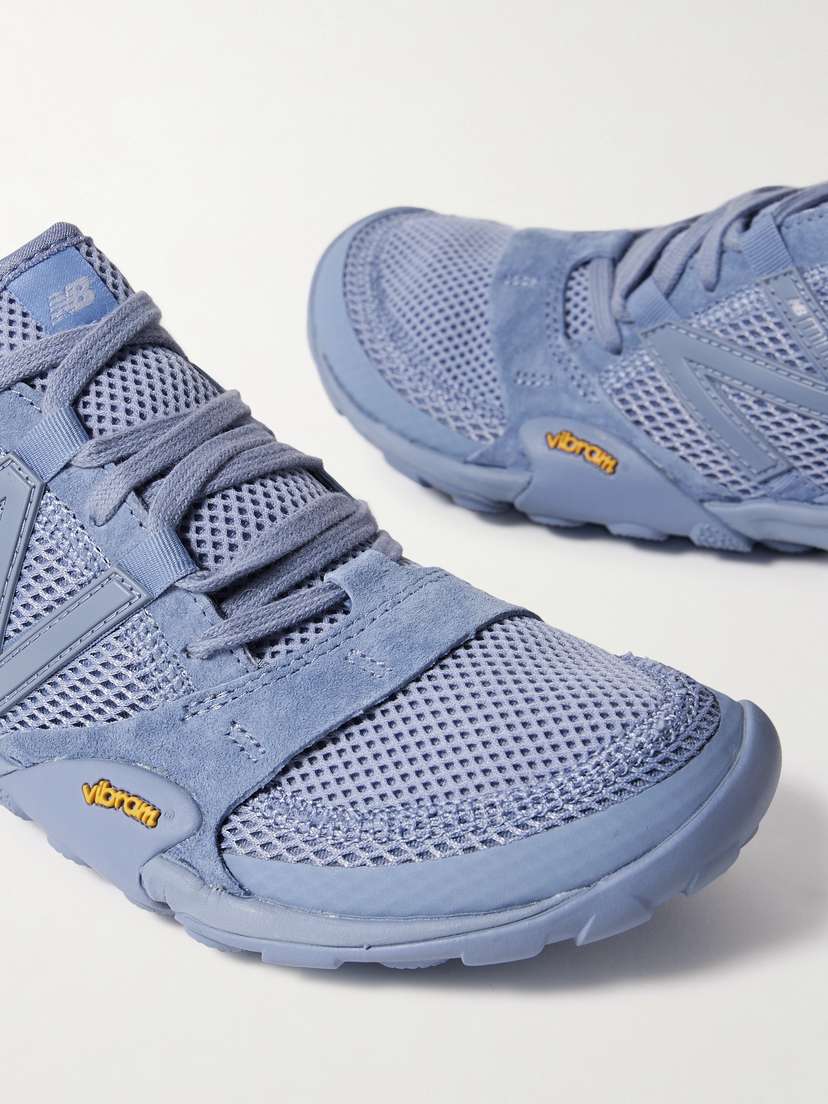 Кроссовки Minimus с замшевой отделкой и сеткой New Balance, синий — фото 4
