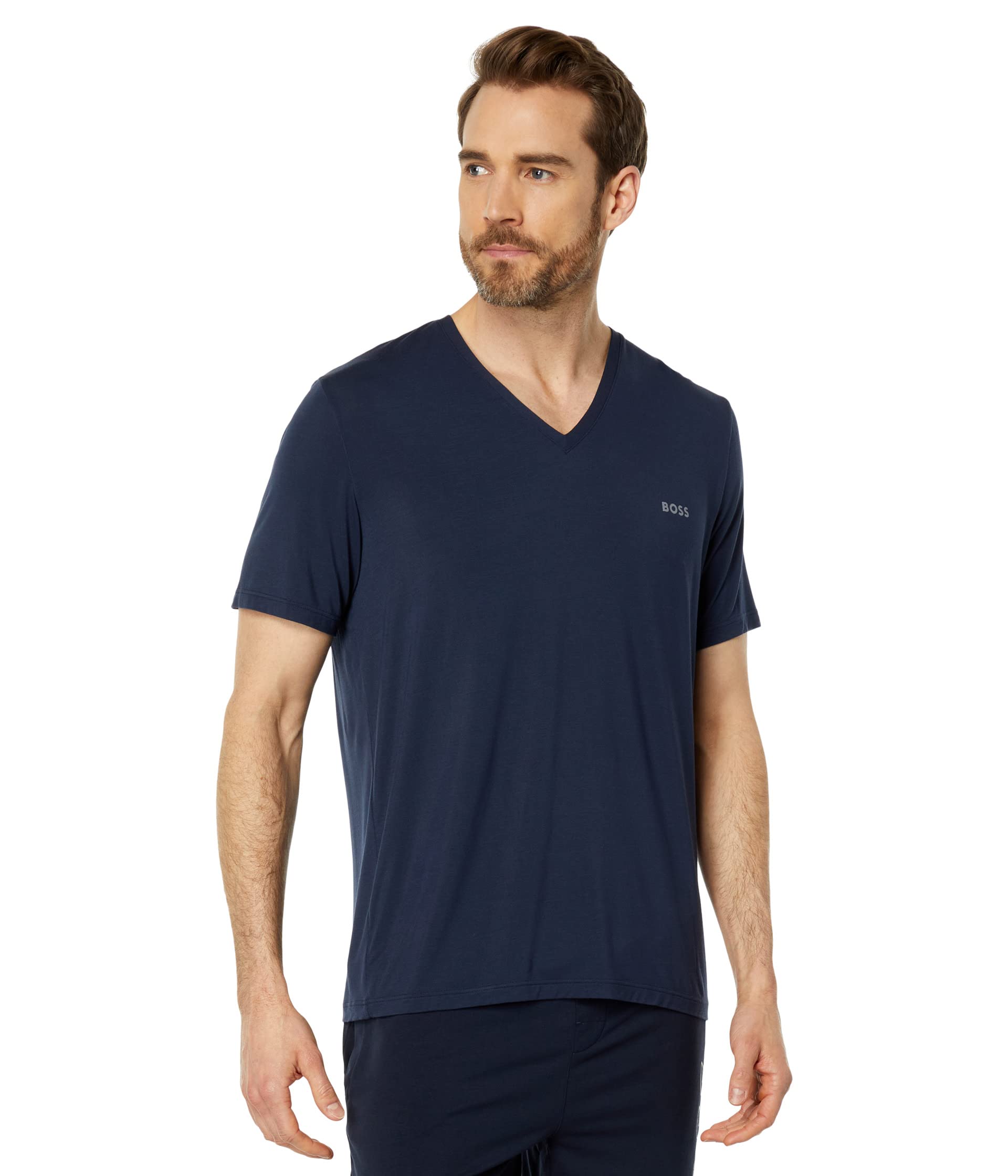 

Футболка BOSS Comfort V-Neck T-Shirt, Deep Sea Blue