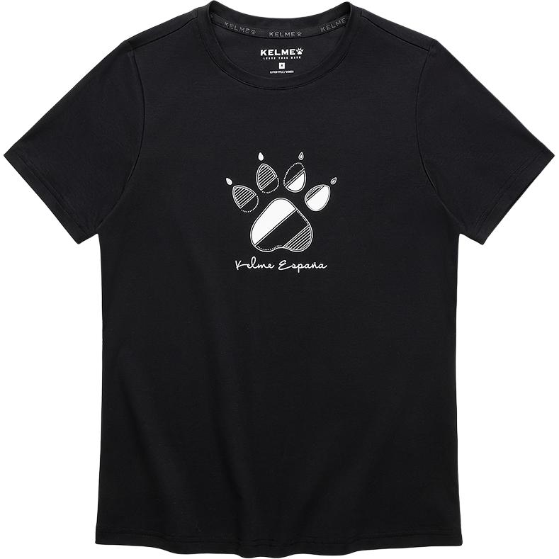 

Футболка женская с круглым вырезом, умеренно прямого кроя KELME, темно-синий