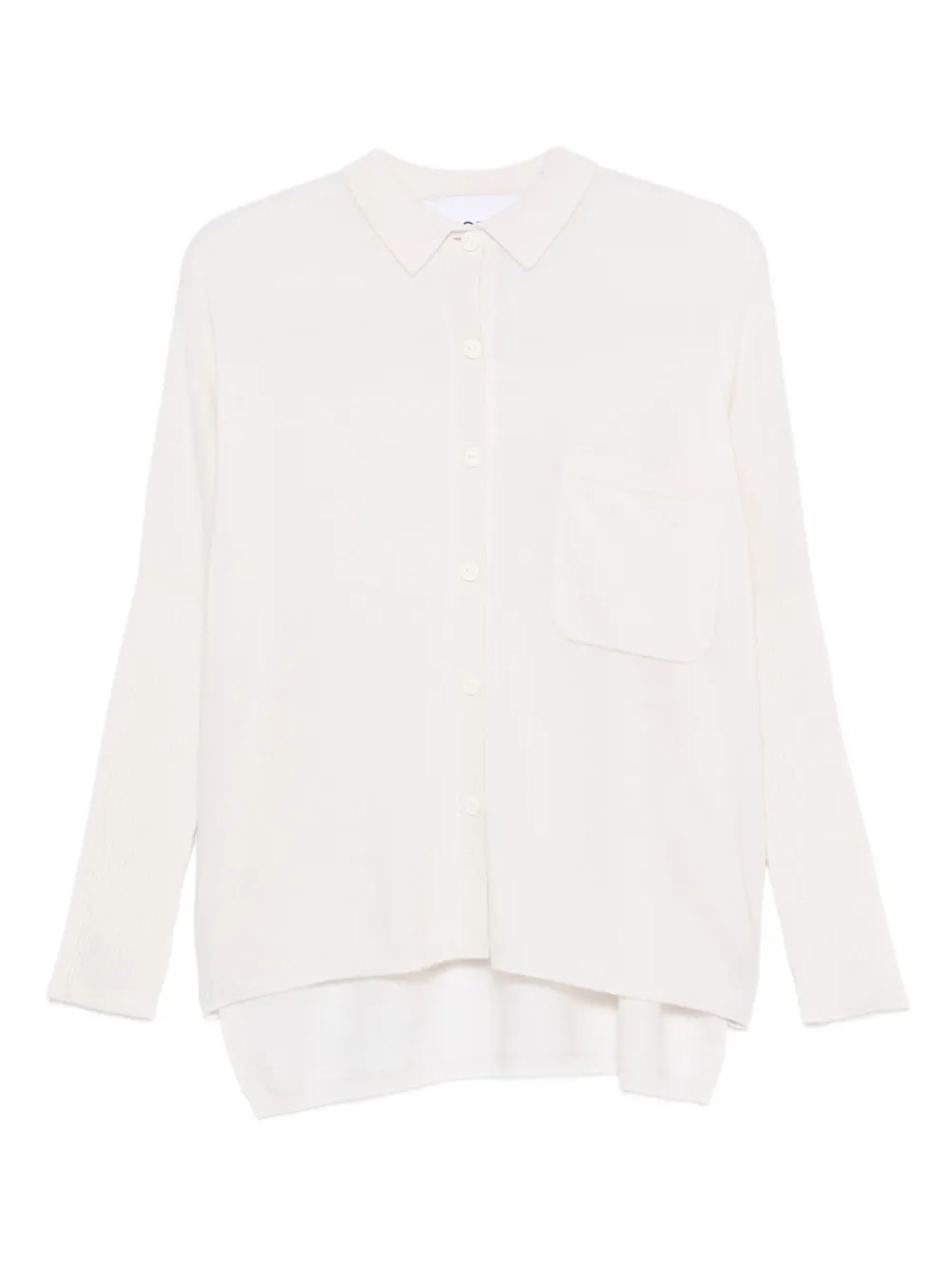 

Кардиган на пуговицах с трикотажными манжетами Gotha, белый