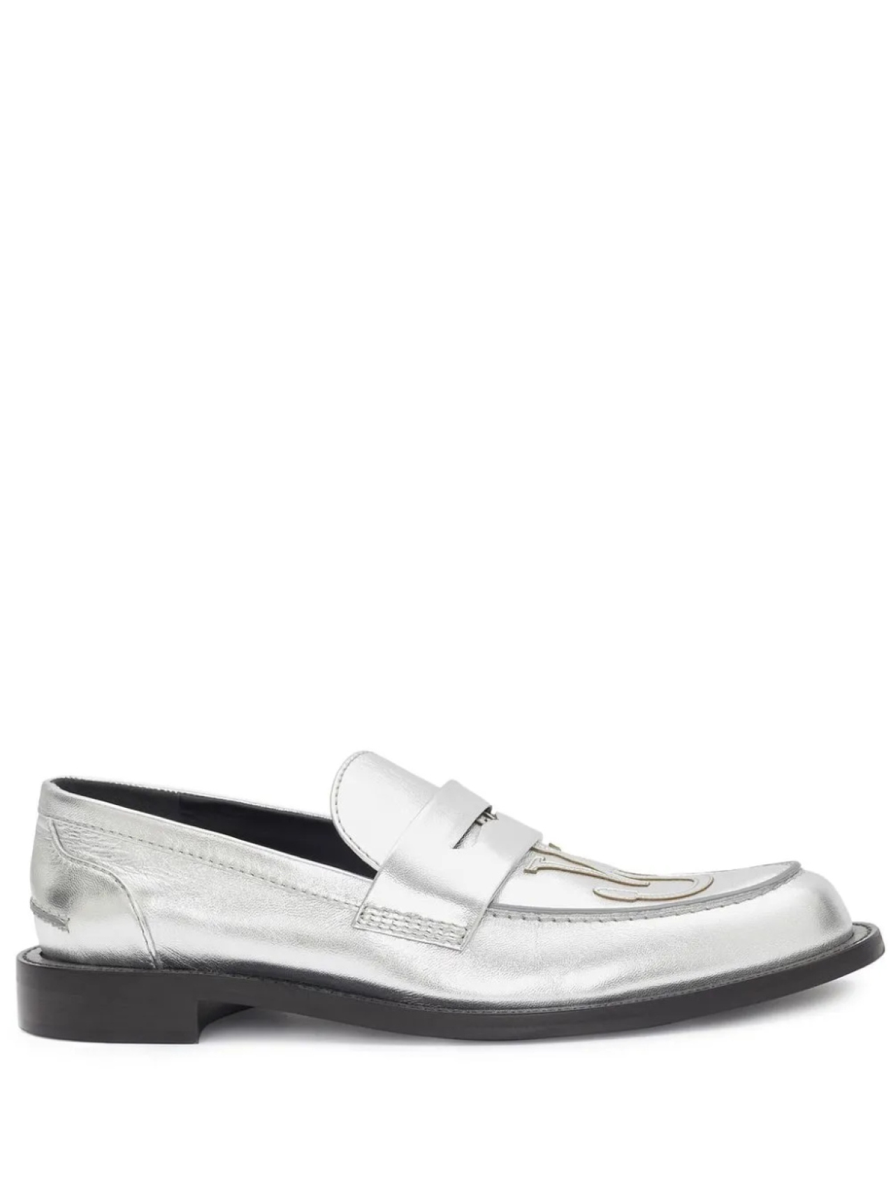 

JW Anderson лоферы с нашивкой-логотипом, серебряный