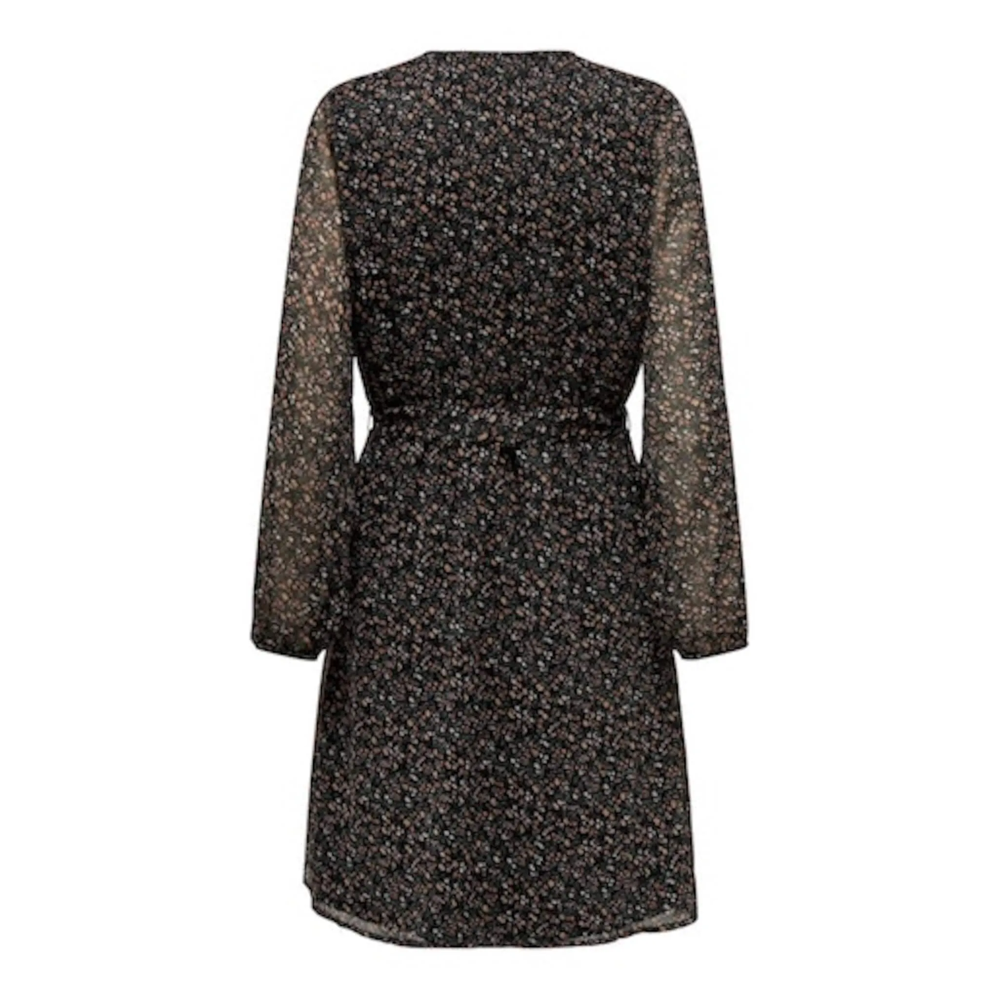 

Only платье с принтом "ONLCERA 3/4 SHORT DRESS WVN NOOS", черный